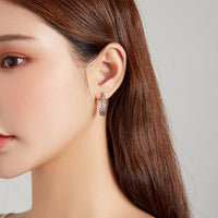 'Vintage Vine' Sterling Silver Hoop Earrings - Sterling Silver Earrings - Allora Jade