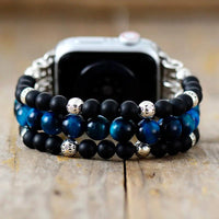 Onyx Stretchy Apple Watch Band - Apple Watch Bands - Allora Jade