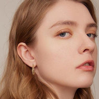 'Vintage Vine' Sterling Silver Hoop Earrings - Sterling Silver Earrings - Allora Jade