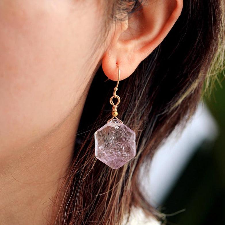 Light purple deals earrings