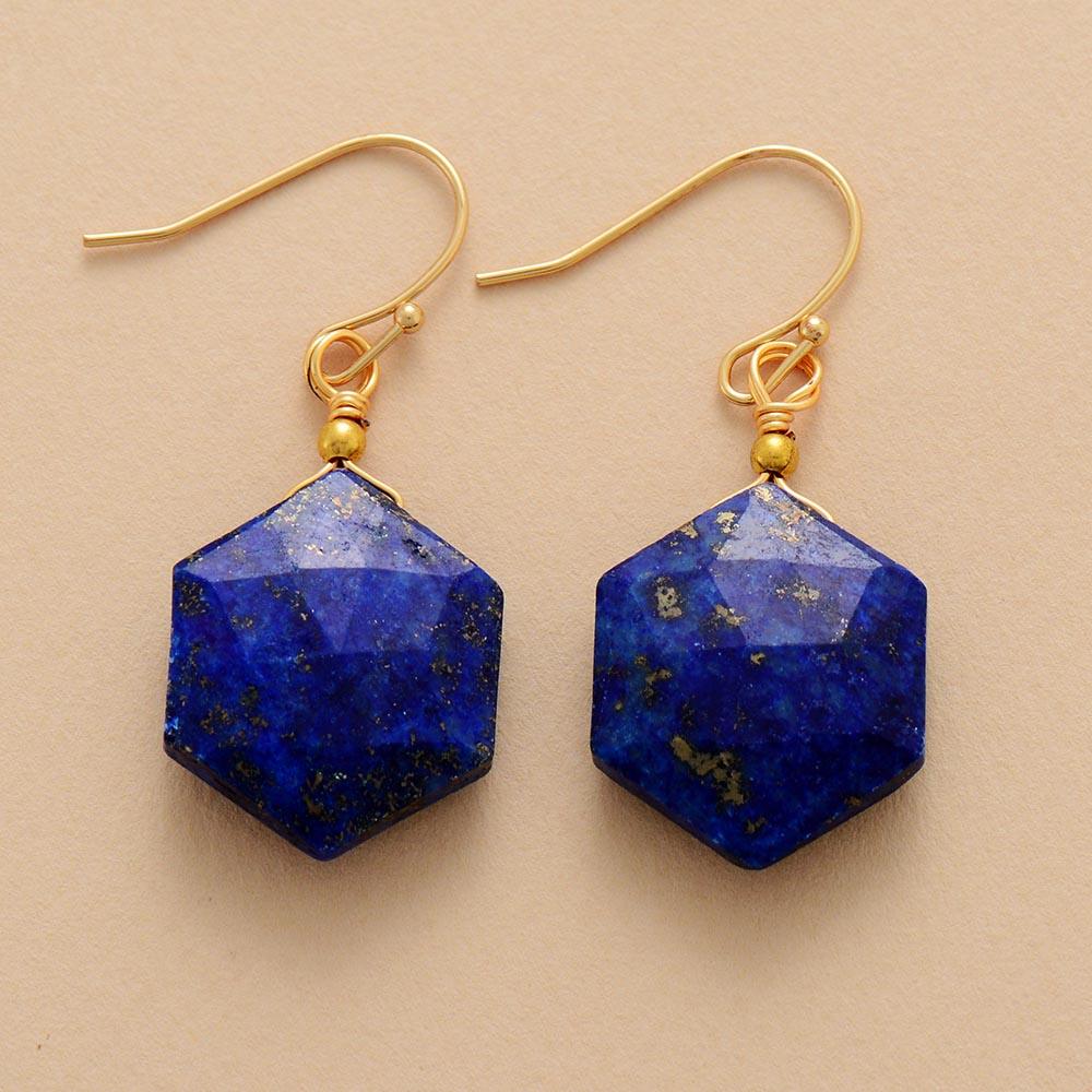 Lapis lazuli online drop earrings