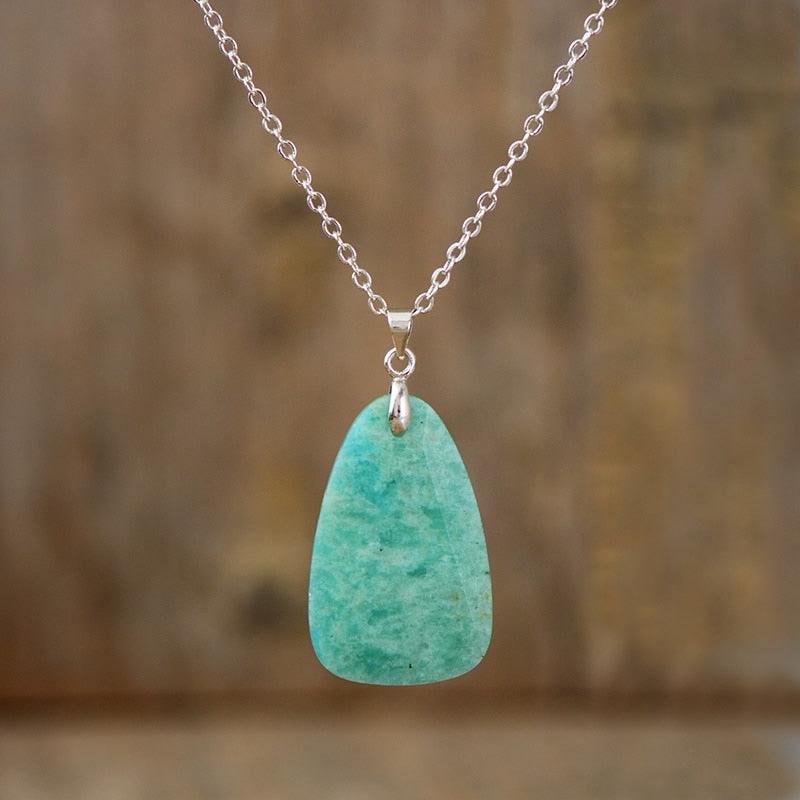 Amazonite necklace pendant sale