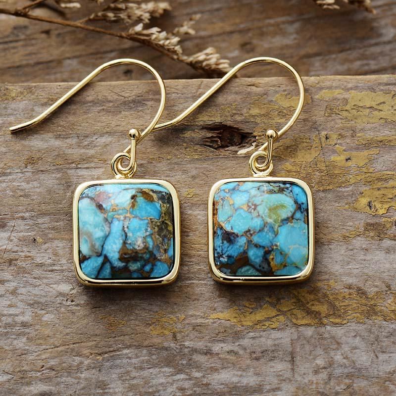 Turquoise deals stone earrings