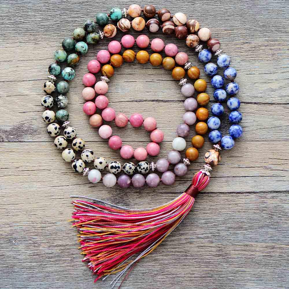 108 Mala Beads Natural Stone Mala ALLORA JADE – Allora Jade