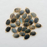 Labradorite Charm & Beads Stretchy Bracelet - Womens Bracelets Crystal Bracelet - Allora Jade