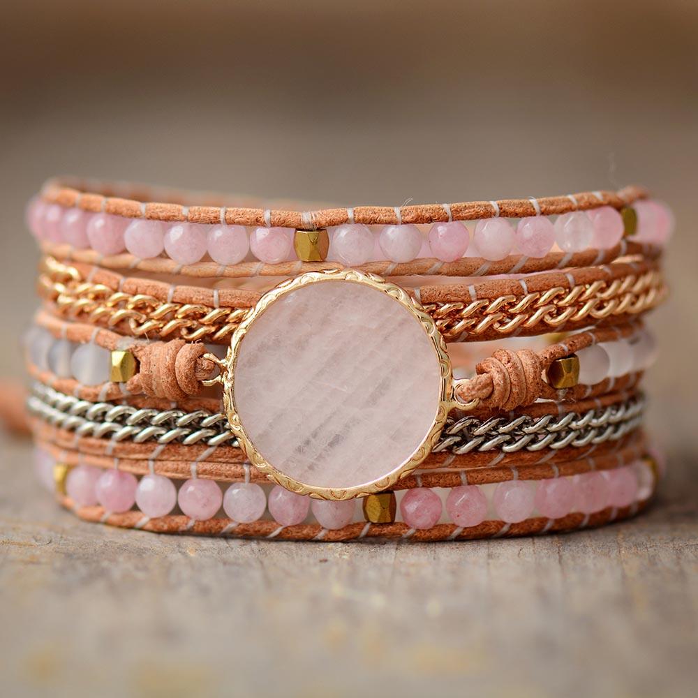 Rose Quartz Jewellery Womens Bracelet Accessories Online