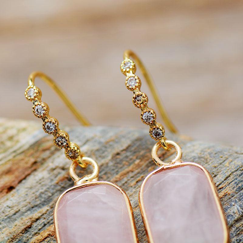 Rose quartz sale earrings australia