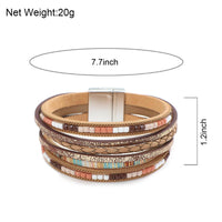 'Beach' Cuff Bracelet - sand - size guide| Allora Jade