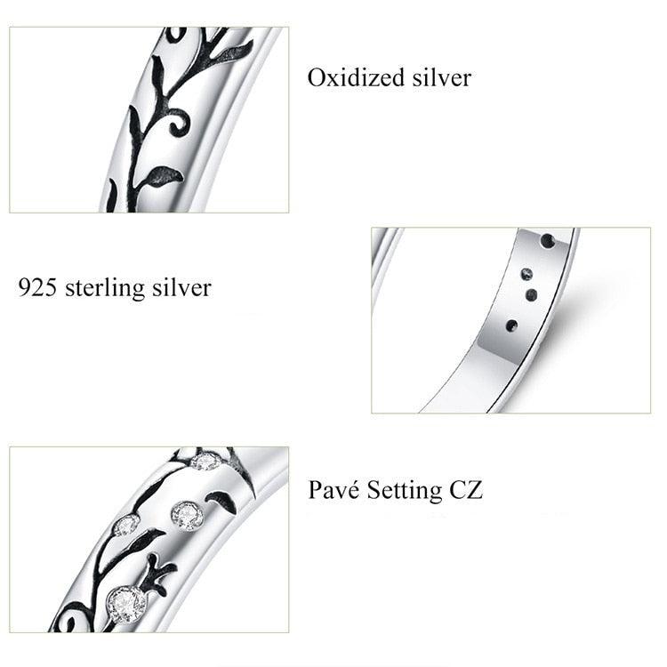 'Vintage Vines' Sterling Silver Ring - Sterling Silver Rings - Allora Jade
