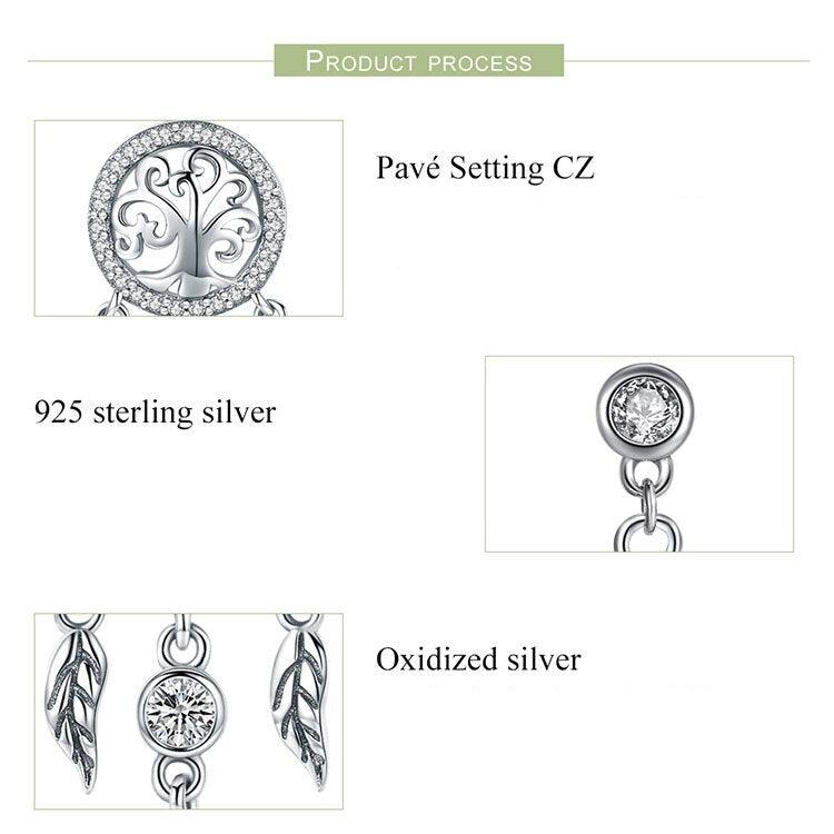 'Tree of Life Dream Catcher' Sterling Silver and CZ Jewellery Set - Sterling Silver Jewellery Sets - Allora Jade