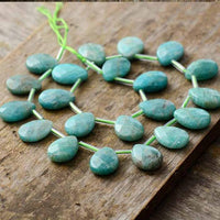 'Nandhu' Amazonite Drop Earrings - Womens Earrings Crystal Earrings - Allora Jade