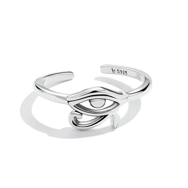 'Eye of Horus' Sterling Silver Ring - Allora Jade