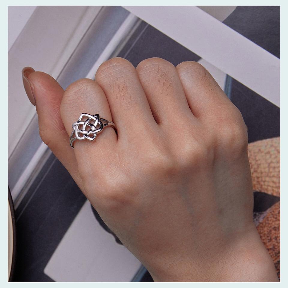 Celtic love hot sale knot ring