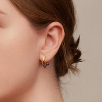 Gold 'Starlike' 925 Sterling Silver Earrings - Allora Jade