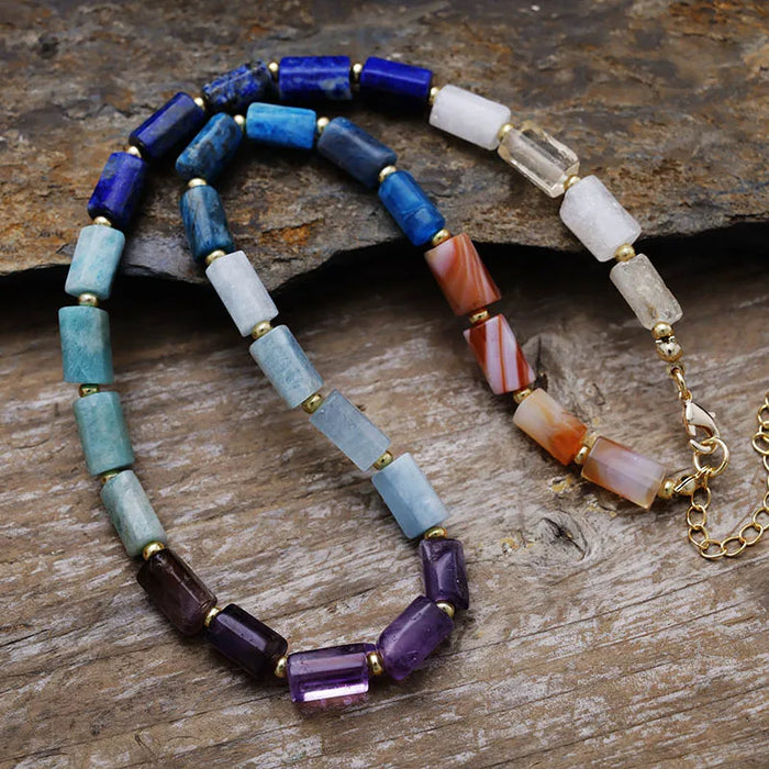 'Maranirra' Chakra Mix Necklace | ALLORA JADE
