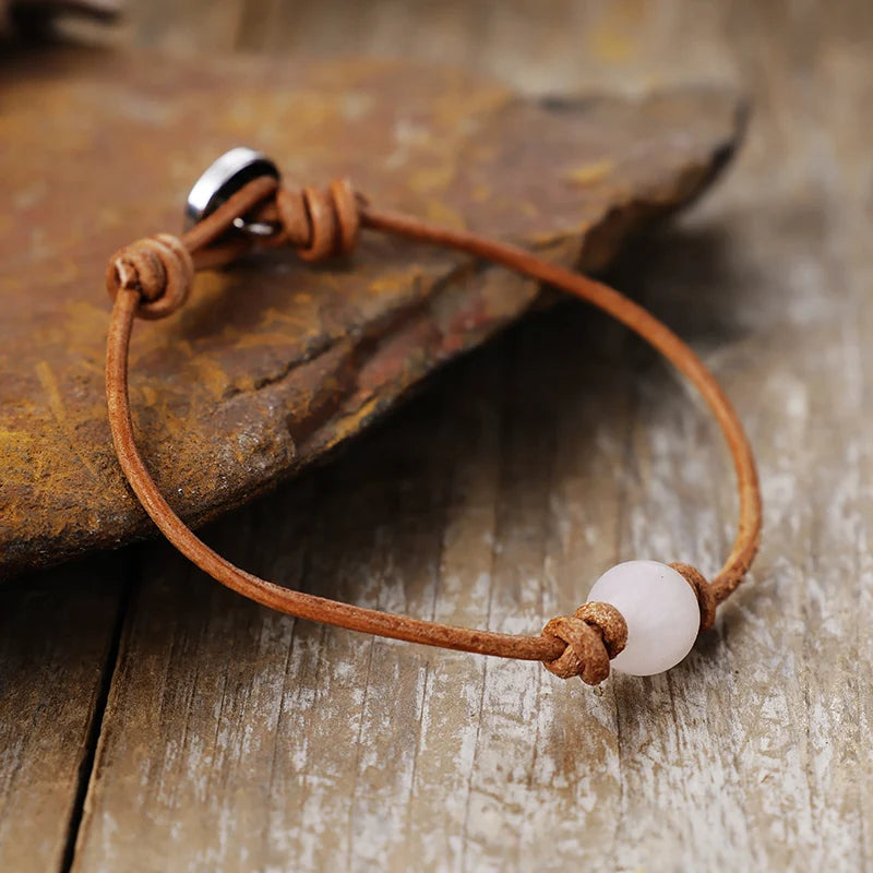 'Dhandaa' Rose Quartz Charm Bracelet