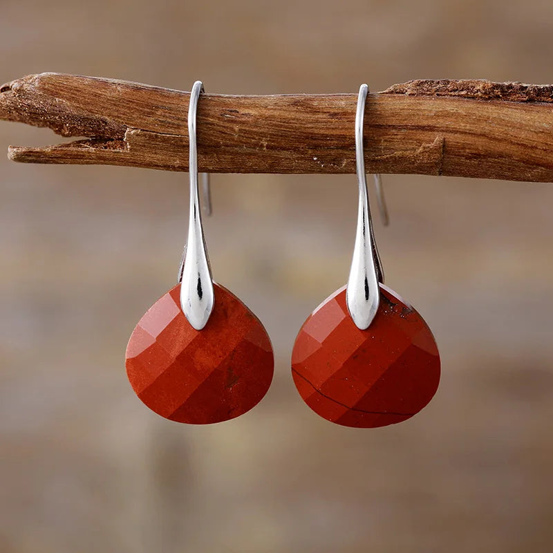 Ritzy Jasper Silver Drop Earrings | Womens Earrings | ALLORA JADE