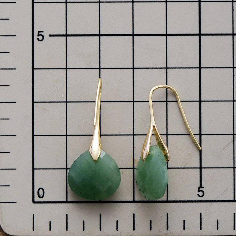 'Ritzy' Lapis Lazuli Stone Drop Earrings - Womens Earrings Crystal Earrings - Allora Jade