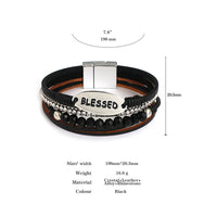 'Blessed' Charm Cuff Bracelet - size guide - ALLORA JADE