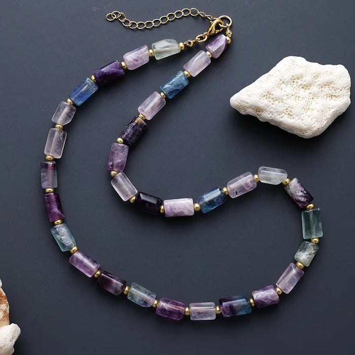 'Maranirra' Fluorite Quartz Necklace | ALLORA JADE