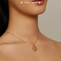 'Peaceful Lucky Tree' Pendant Necklace CZ & Sterling Silver - Sterling Silver Pendant Necklaces - Allora Jade