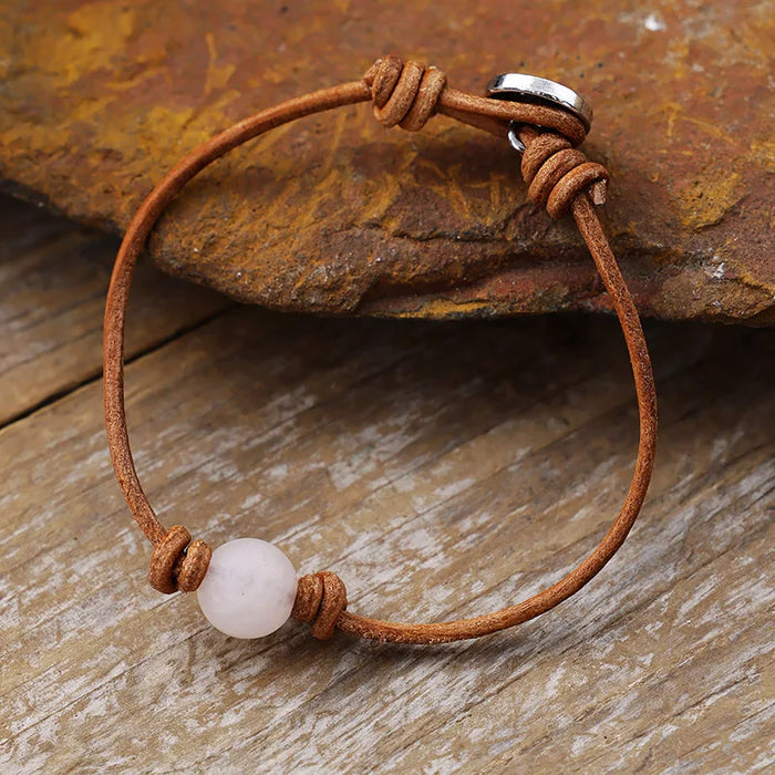 'Dhandaa' Rose Quartz Charm Bracelet