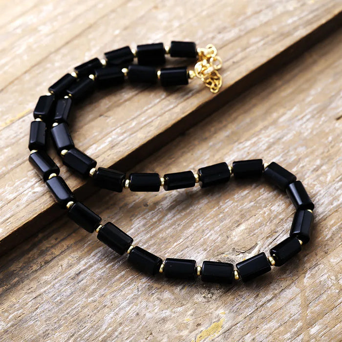 'Maranirra' Black Agate Necklace | ALLORA JADE