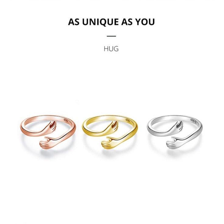 'Loving Hug' Sterling Silver Ring - Allora Jade