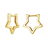 Gold 'Starlike' 925 Sterling Silver Earrings - Allora Jade