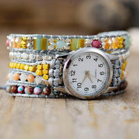 Jasper and Beads Wrap Quartz Watch - ALLORA JADE