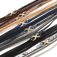 'Infinity' Charm Wrap Bracelet - brown - Womens Bracelets - Allora Jade