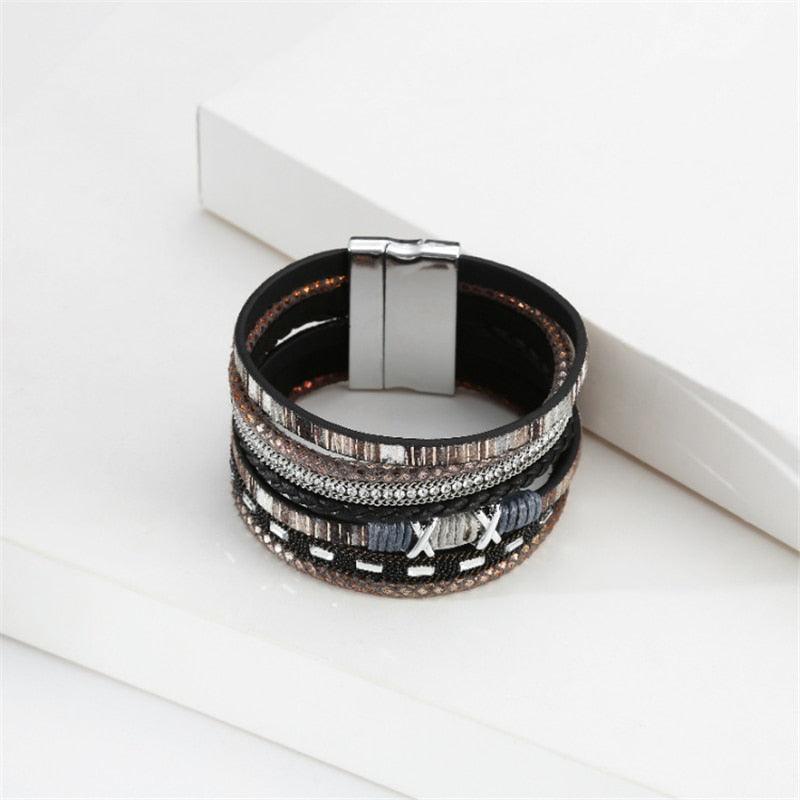'Nunkeri' magnetic Clasp Cuff Bracelet - Allora Jade