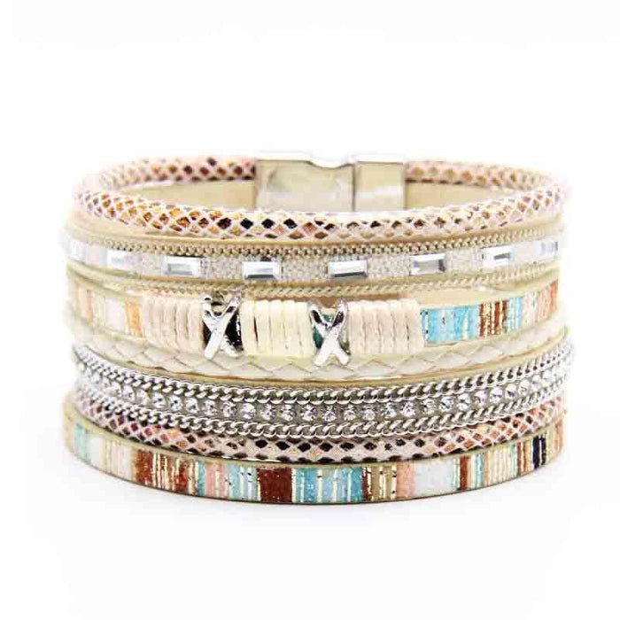 'Nunkeri' Cuff Bracelet - khaki - Womens Bracelets - Allora Jade