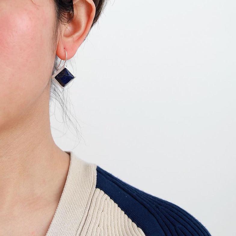 'Wanala' Labradorite Drop Earrings - Womens Earrings Crystal Earrings - Allora Jade