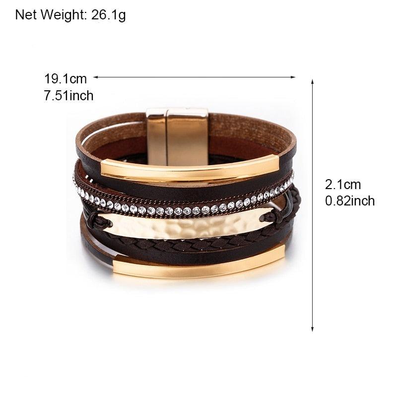 'Bunji' Cuff Bracelet - brown - Womens Bracelets - Allora Jade