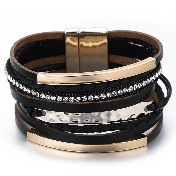 'Bunji' magnetic clasp Cuff Bracelet - Allora Jade