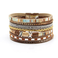 'Nunkeri' Cuff Bracelet - brown - Womens Bracelets - Allora Jade