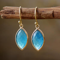 'Yiing' Blue Quartz Drop Earrings - Allora Jade