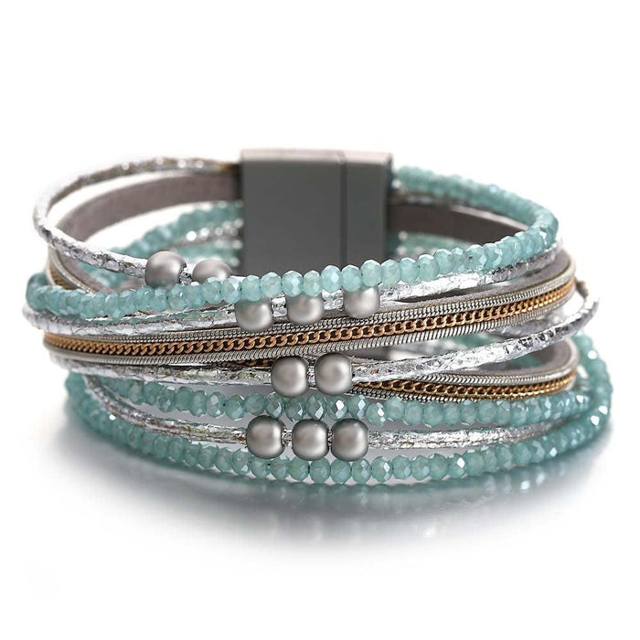 'Aluka' Beads Cuff Bracelet | Allora Jade
