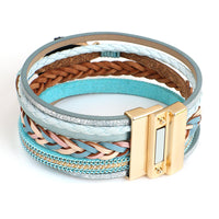 'Birralee' Charm Cuff Bracelet - navy - Womens Bracelets - Allora Jade