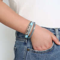 'Sea Life' Charm Cuff Bracelet - grey - Womens Bracelets - Allora Jade