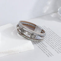 'Sea Life' Charm Cuff Bracelet - silver