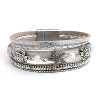 'Sea Life' Charm Cuff Bracelet - silver - Womens Bracelets - Allora Jade