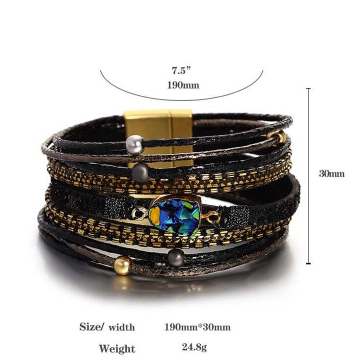 'Sky' Charm Cuff Bracelet - gold - Womens Bracelets - Allora Jade