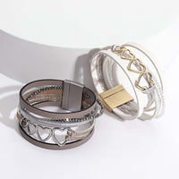 'Heart Blooms' Charm Bracelet - grey - Womens Bracelets - Allora Jade