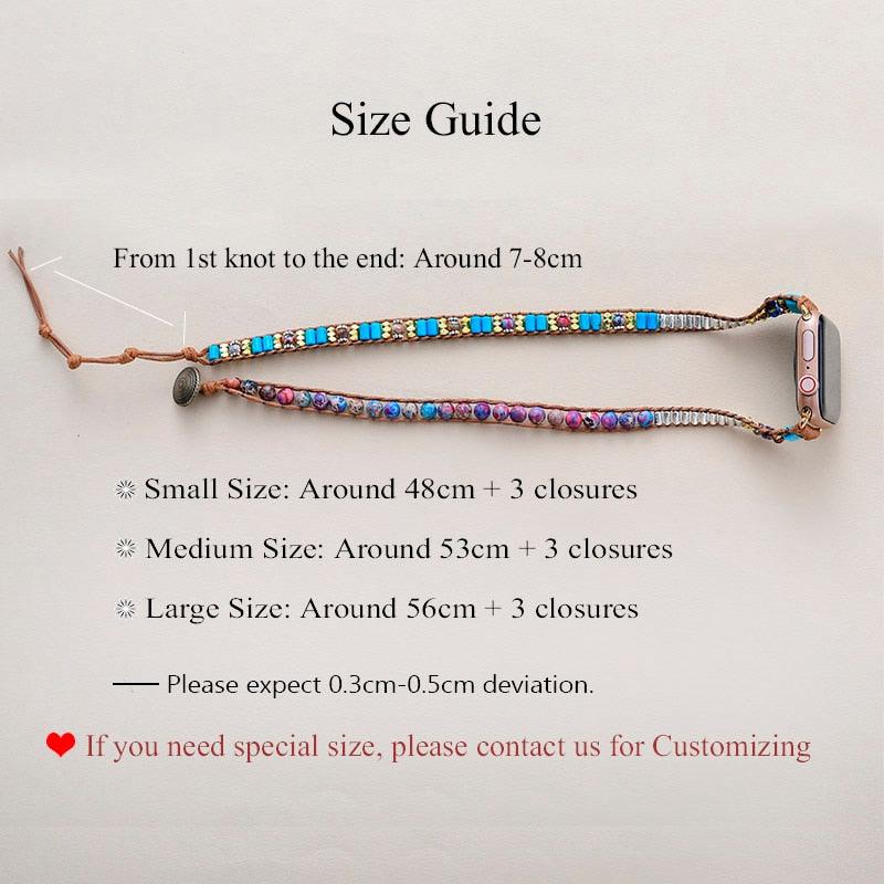 watch band size guide - ALLORA JADE