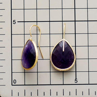 'Yuriyawi' Lapis Lazuli Drop Earrings - Womens Earrings Crystal Earrings - Allora Jade