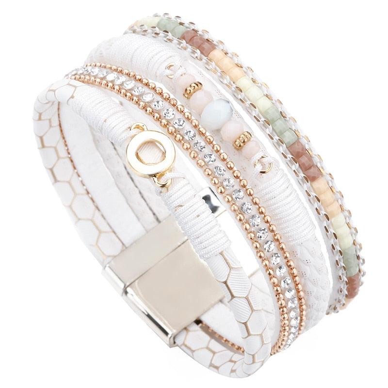 18ct rose gold and pearl rosary bracelet - Bracelets - Cerrone