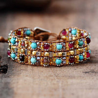 Agate and Jasper and Tibetan Beads Bracelet ALLORA JADE