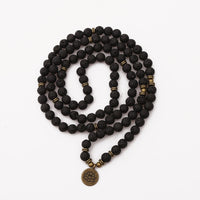 '108 Beads' Lava Stone Mala Bracelet or Necklace - Allora Jade